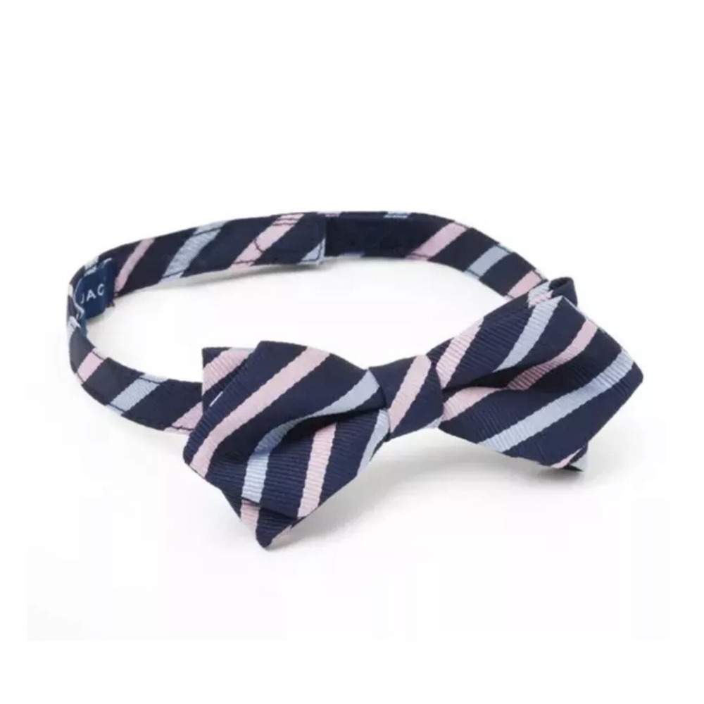 Janie and Jack Blue and Pink Striped Bowtie,‎ Bow Tie, wedding, formal Size 2-5